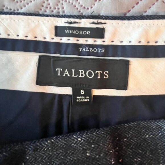 Talbots Womens Lined Viscose, Cotton Wool Blend Dress Pants Size 6 - Picture 4 of 9
